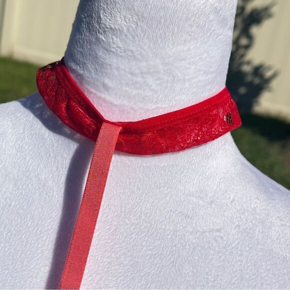 NWT Thistle & Spire chili and melon Kane garter with removable choker - Picture 3 of 9